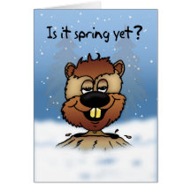 Groundhog Day-Karte - ist es Frühling schon?