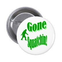 Grün gegangener squatchin Slogantext Button