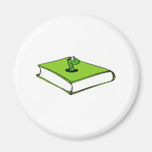 Grünbuch-Wurm Kühlschrankmagnete