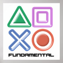 Grundlegende Spiel-Symbole Plakatdrucke