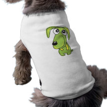 Grüne Beagle-Haustier-Kleidung Hundetshirt