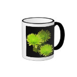 Grüne Blumen Teetasse