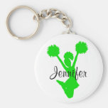 Grüne Cheerleader-Schlüsselkette Schlüsselbänder