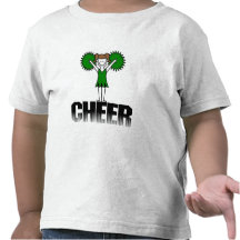Grüne Cheerleading T-Shirts und Geschenke