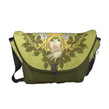 Grüne Dame Kurier Taschen