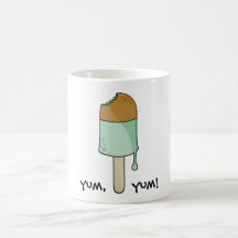 Grüne Eiscreme, yum,      yum! Teetasse