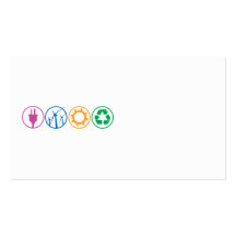 Grüne Energie-Symbole Visitenkarten Vorlage