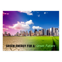 Grüne Energie-Visitenkarten