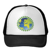 Grüne Erdhut Baseball Mützen