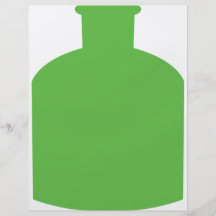 grüne Flaschenikone Individuelle Flyer