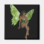 Grüne Flügel-Dame Faerie 6 - Fee 3D - Magnete