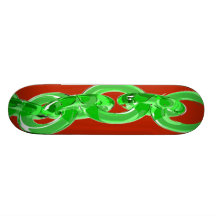 grüne Kette Personalisiertes Skateboarddeck
