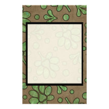 Grüne Land-Blume Druckpapier