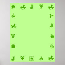 Grüne leere Weihnachtsplakat GreenDecorativ Grenze