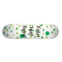 Grüne MehrfarbenTupfen Personalisiertes Skateboarddeck