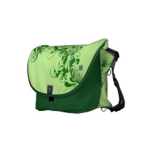 Grüne Muster-Bote-Tasche Kurier Taschen