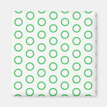 grüne punkte kreise grün polka dots tupfen kühlschrankmagnet