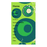 Grüne Sahnepunkte Visitenkarten Vorlagen