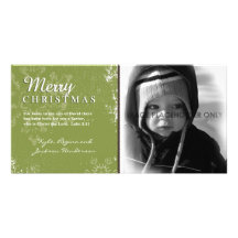 Grüne Schmutz-Weihnachtsfoto-Karte Fotokarten