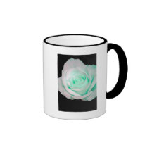 Grüne u. weiße Rose… Haferl