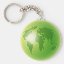 Grüne Weltkugel Schlüsselbänder