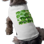 Grünen Kleeblatt-Klee-St Patrick Tageshaustier Clo Hunde T Shirt