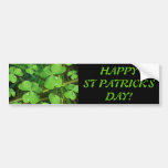 Grünen Kleeblatt-Klee-St Patrick Tagesstoßdämpfer  Autosticker