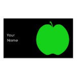 Grüner Apple Visitenkartenvorlagen