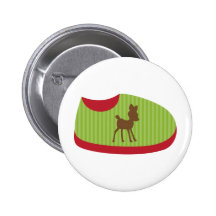 Grüner Babyschuh Anstecknadelbuttons