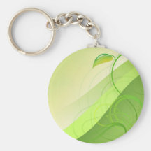 Grüner Blatt-Hintergrund Keychain Schlüsselband