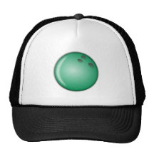 Grüner Bowlings-Ball Retrokappe