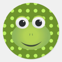 Grüner Frosch-Aufkleber