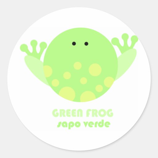Grüner Frosch Sapo Verde Aufkleber