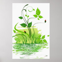 Grüner Frühling Posterdruck