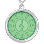 Grüner Kreis von Fünfteln Schmuck
