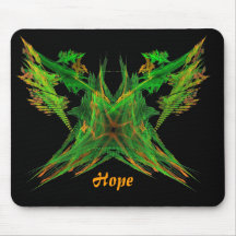 Grüner Schmetterling Mousepads