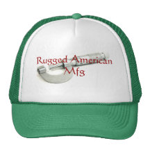 Grüner schroffer amerikanischer Fernlastfahrer-Hut Trucker Cap