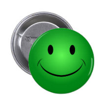 Grüner smiley-Knopf Anstecknadelbutton