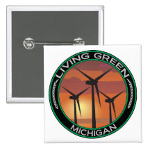Grüner Wind Michigan Buttons