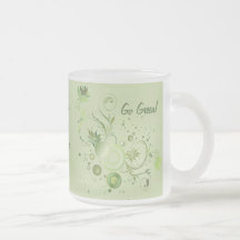 Grüner Wirbel Tee Tasse