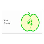 Grünes Apple halb Visitenkartenvorlage
