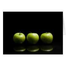 Grünes Apple-Trio Karte
