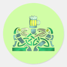 grünes Bier green Beer St. Patrick Irland Ireland Stickers