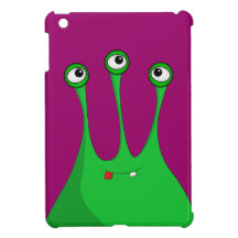 Grünes Cartoon-alien