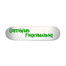 Grünes hölzernes Fingerboarding wirkliches Skatebo Bedruckte Skateboarddecks