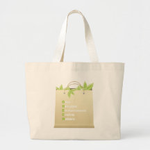 Grünes ~ recyceln Umwelt entwickeln Natur Einkaufstaschen