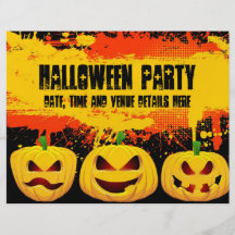 Grunge-Halloween-Party-Flyer