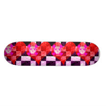 GRUNGY GIRLY SCHÄDEL-HERZ UND KONTROLLEURE! INDIVIDUELLE SKATEBOARDDECKS