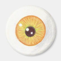 Gruseliger orange Augen-Magnet Magnete