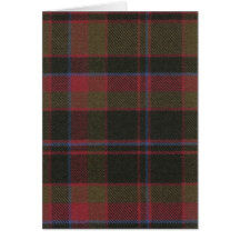 Gruß-Karte Buchan Clan verwitterter Tartan